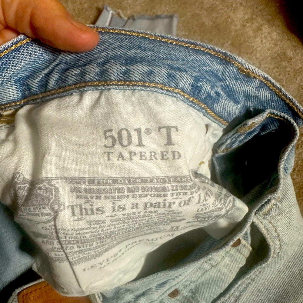 Levi’s 501 Tapered repurposed vintage size 26